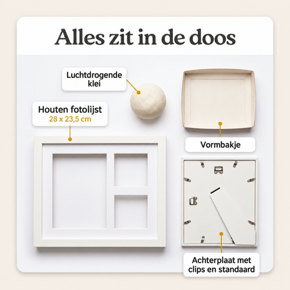 Fotolijst met Poot of Neusafdruk